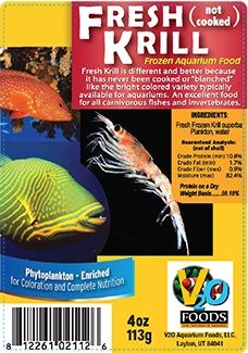 V2O Foods Fresh Krill Frozen Food