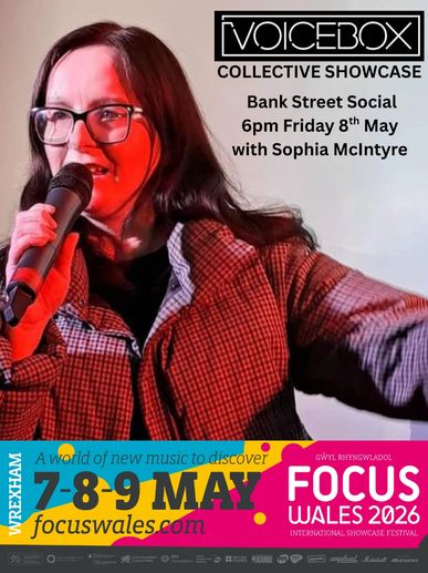 I will be part of  @focuswales as part of @voiceboxwxm 's incredible Voicebox Collective Showcase 

