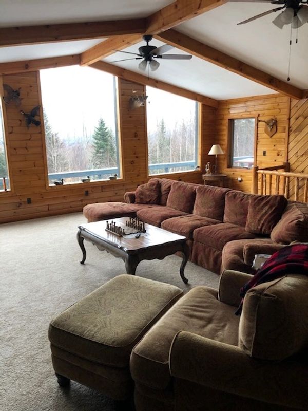 Great Room at Luxury Cabin Rental- ADK Camp Cardinal