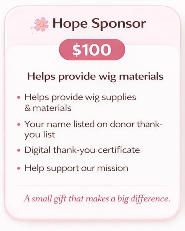Hope Builder Sponsor