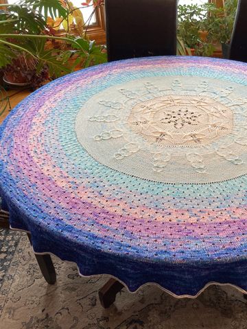 Snow day themed tablecloth