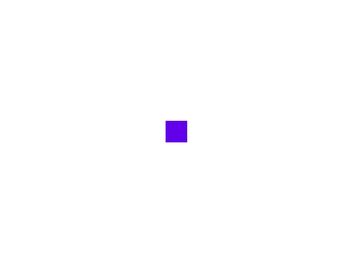 A small purple square centered on a white background.