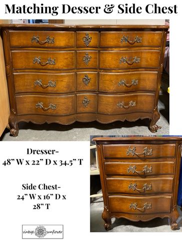 National Furniture Co. Dresser & Matching Chest

