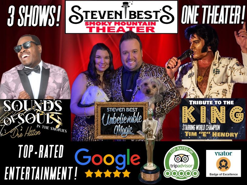 Pigeon Forge discount show tickets soul and Motown show with Dre Hilton Elvis show and magic show