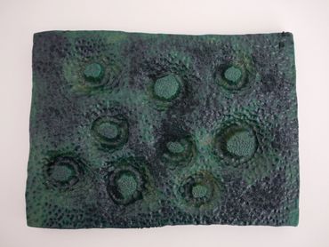 clay drawing earthenware ink green