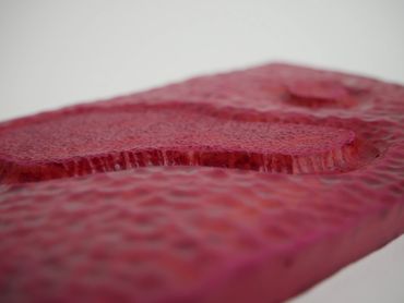 clay drawing earthenware ink red