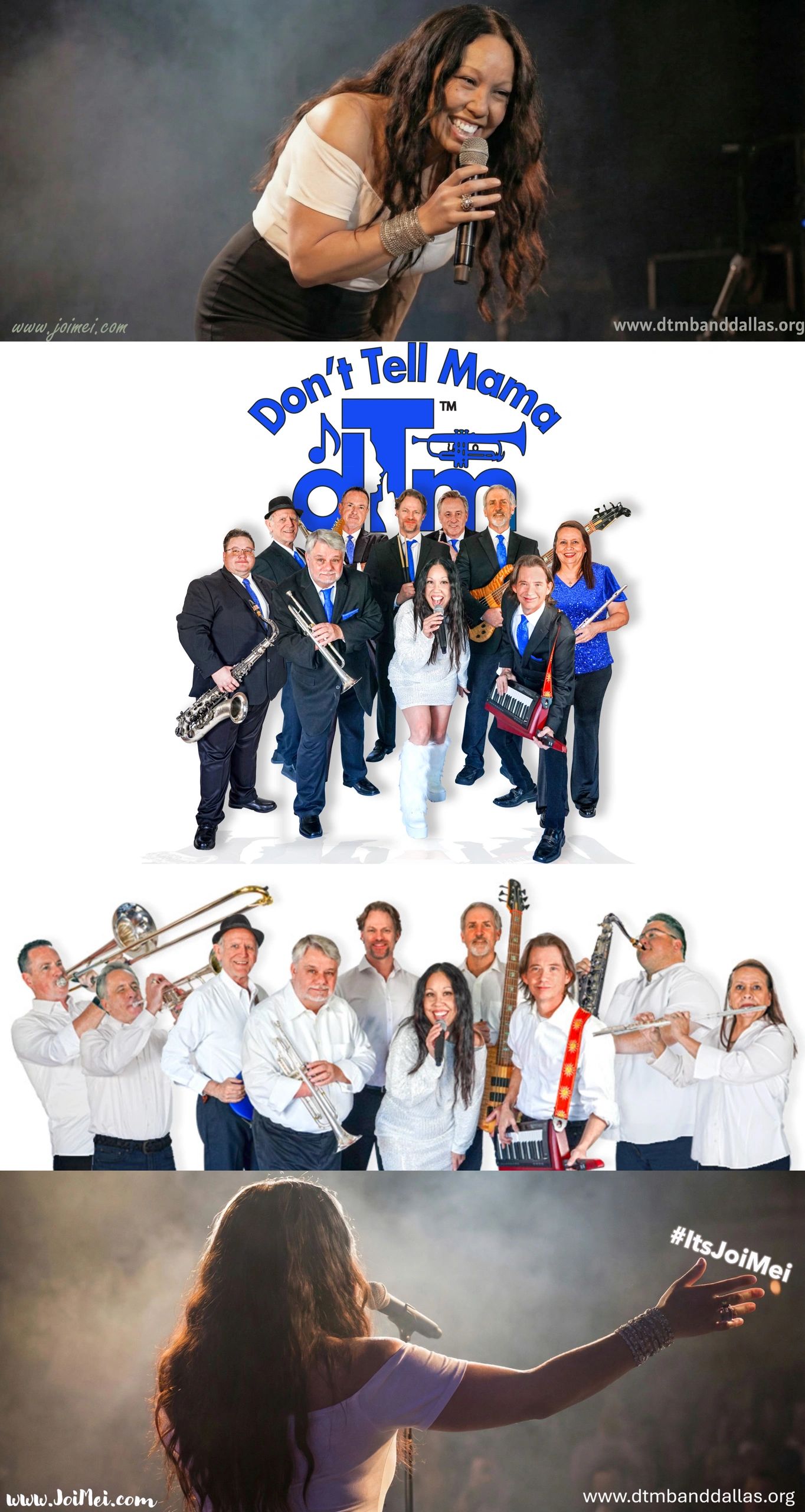Band Dont Tell Mama performing live with lead singer Joi Mei.