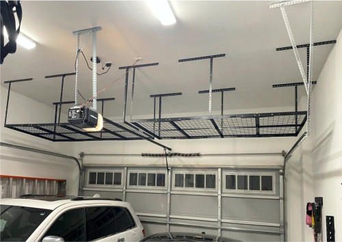 CEILING MOUNTED METAL GARAGE STORAGE RACKS