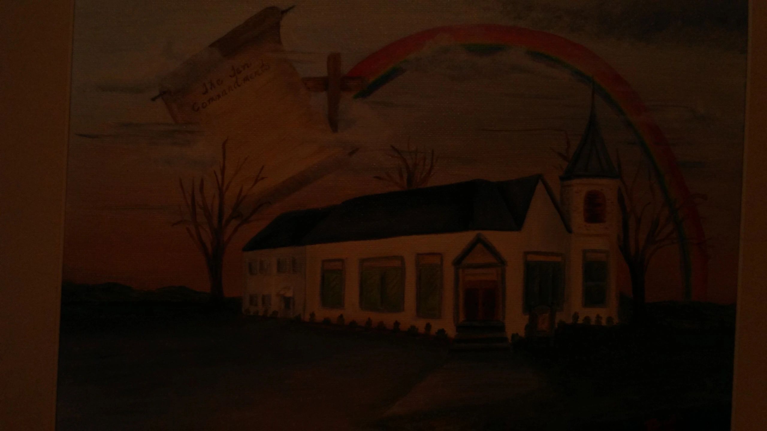 Oak Island Church in Morning View Oak Island Church