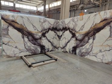 Premium Turkish Paonazzo Marble bookmatch slabs