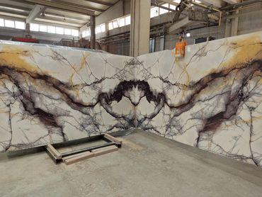 Luxury Paonazzo Marble with dramatic natural veining