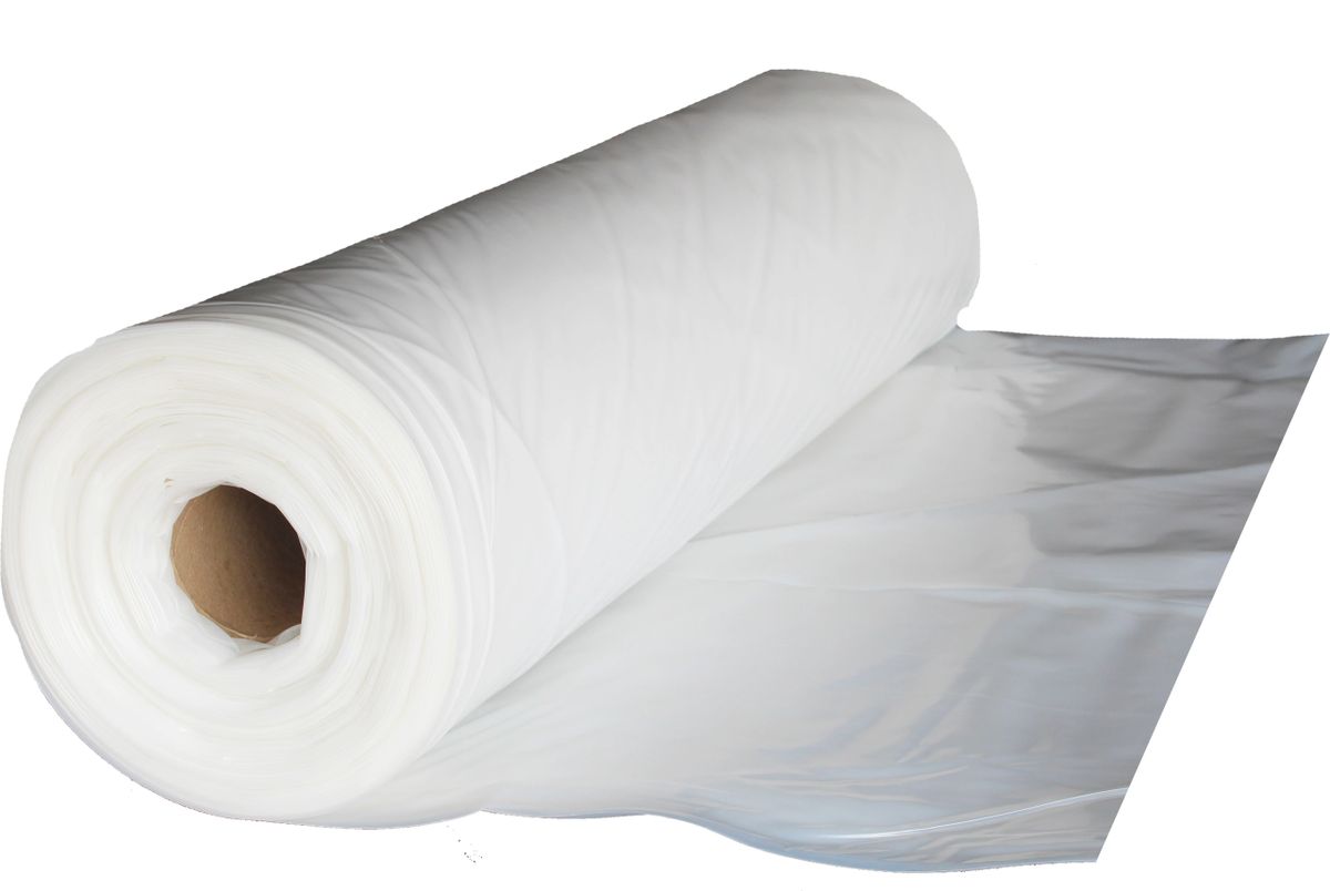 6 Mil Clear Plastic Sheeting Roll 20' x 100'
