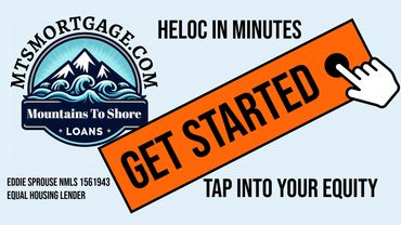 Advertisement for quick HELOC loans from Mountains To Shore Loans.