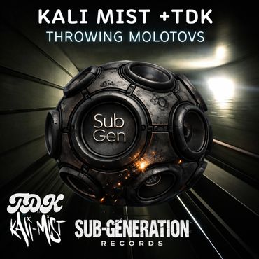 Kali Mist + TDK - Throwing Molotovs EP cover art.