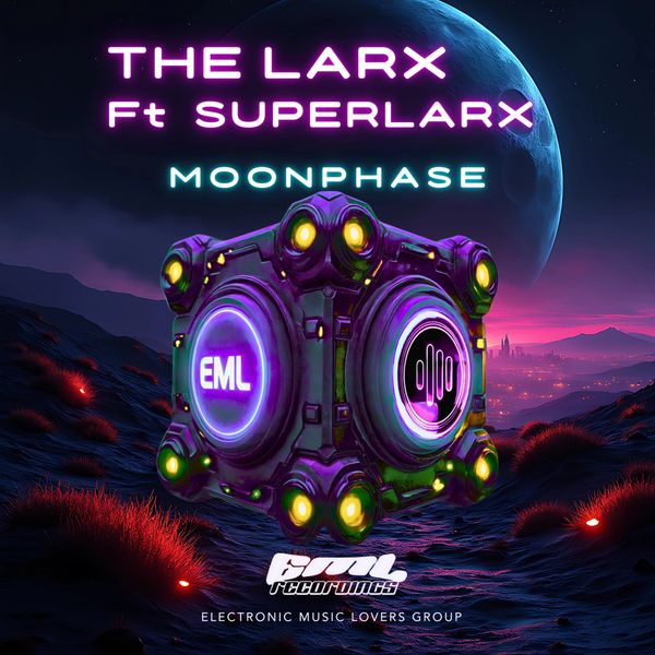The Larx Ft Superlarx - Moonphase Psytrance single cover art