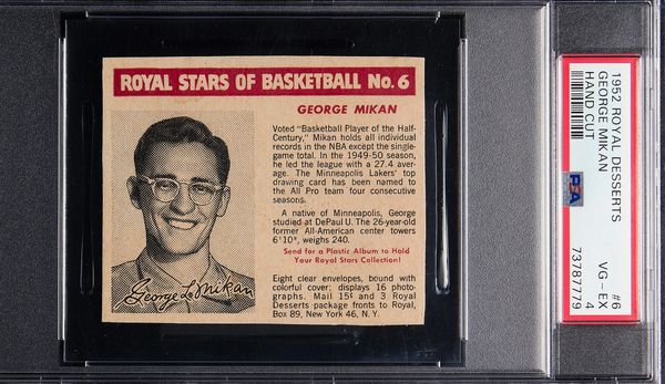 The best card in this set is the #6 George Mikan.
