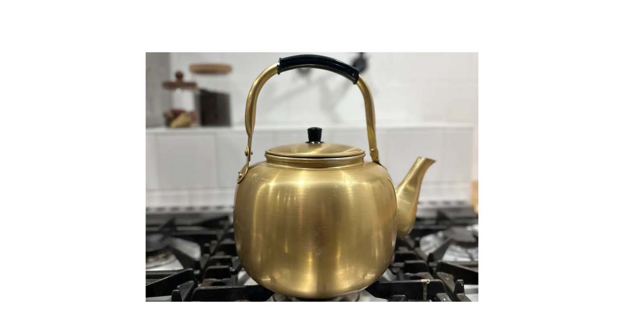 Bumblebee Flowers & Tea, Tea Kettle on the Stove
