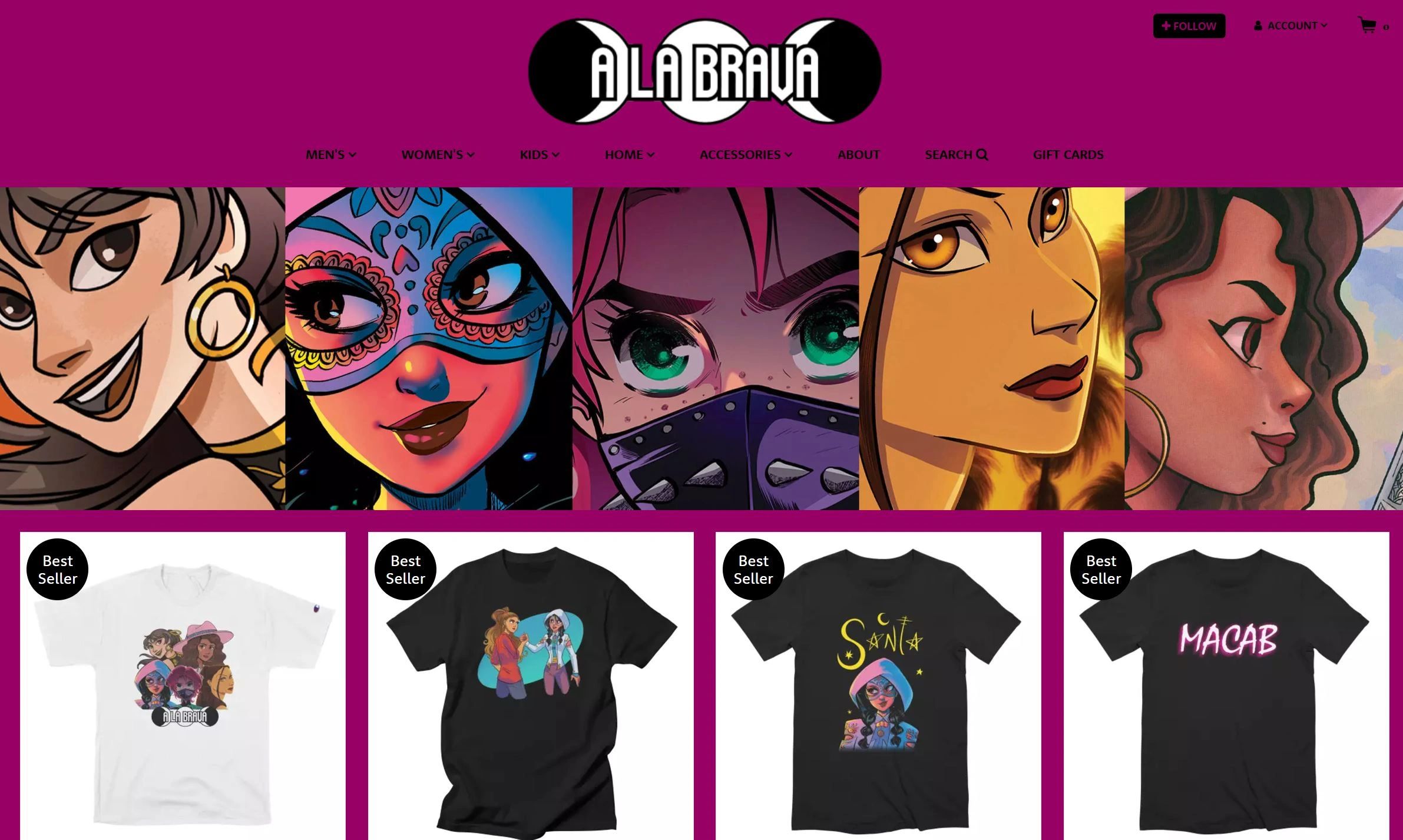 Latina Superhero Threadless apparel shop