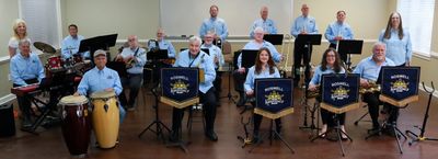 Image showing members of the Blue Jazz Band.
