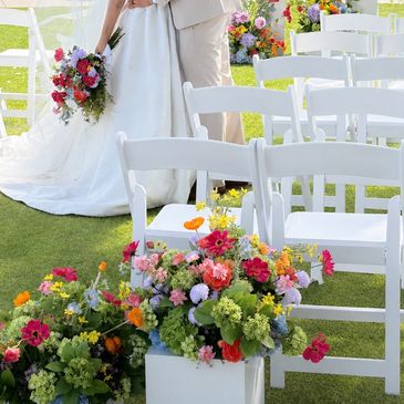 Luxury faux flower bridal bouquet featuring real-touch artificial flowers.
