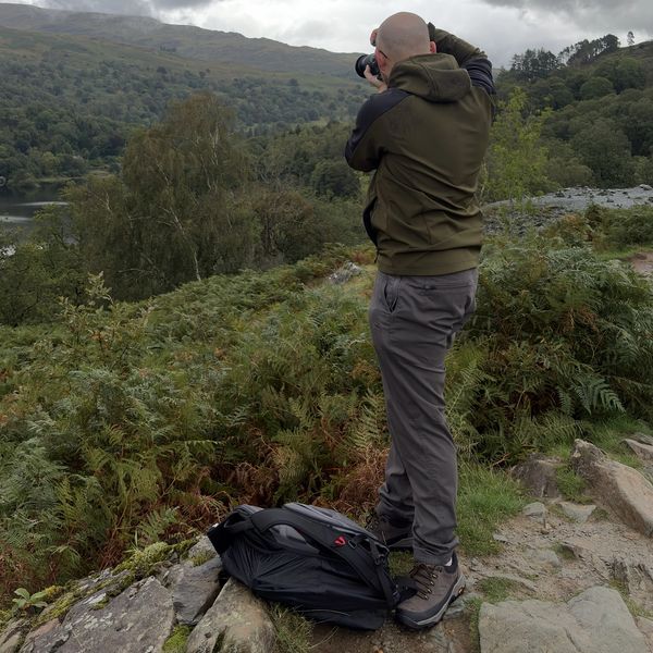 Jack photographing the landscape.
