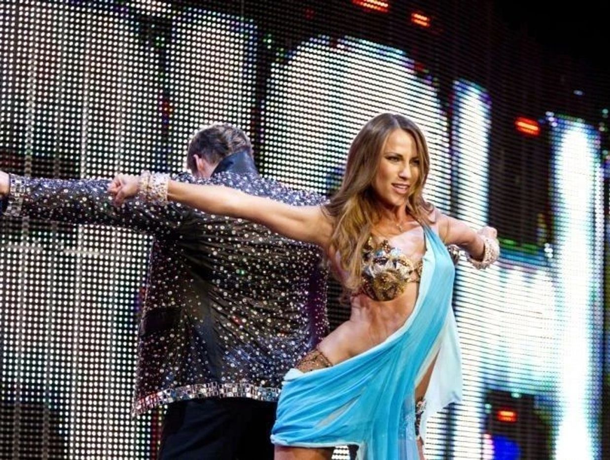 WWE dance performance - Edyta Sliwinska and Chris Jericho