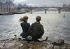 "Watching the Seine Flow" - Oil on Canvas, 30 x 48 in