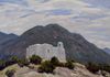 "St. Francis in Golden. New Mexico" - Oil on masonite. 18 x 24 in