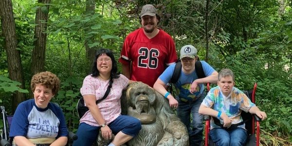 McElvain Homes team posing at the zoo