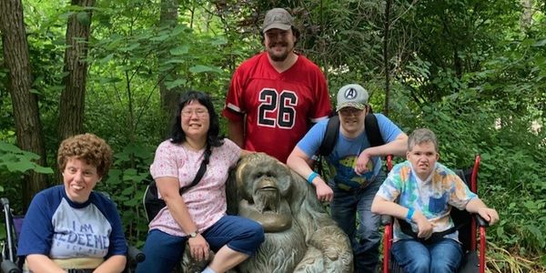 McElvain Homes team posing at the zoo