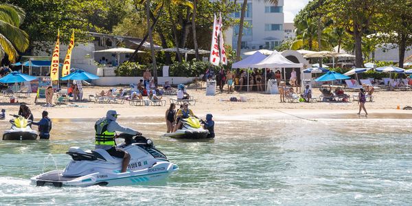 archie jet ski rentals kiosk by the beach in Carolina Puerto Rico