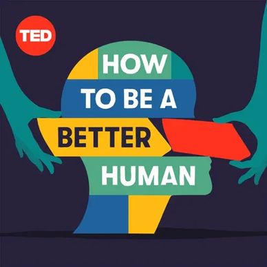 TED podcast cover about self-improvement.