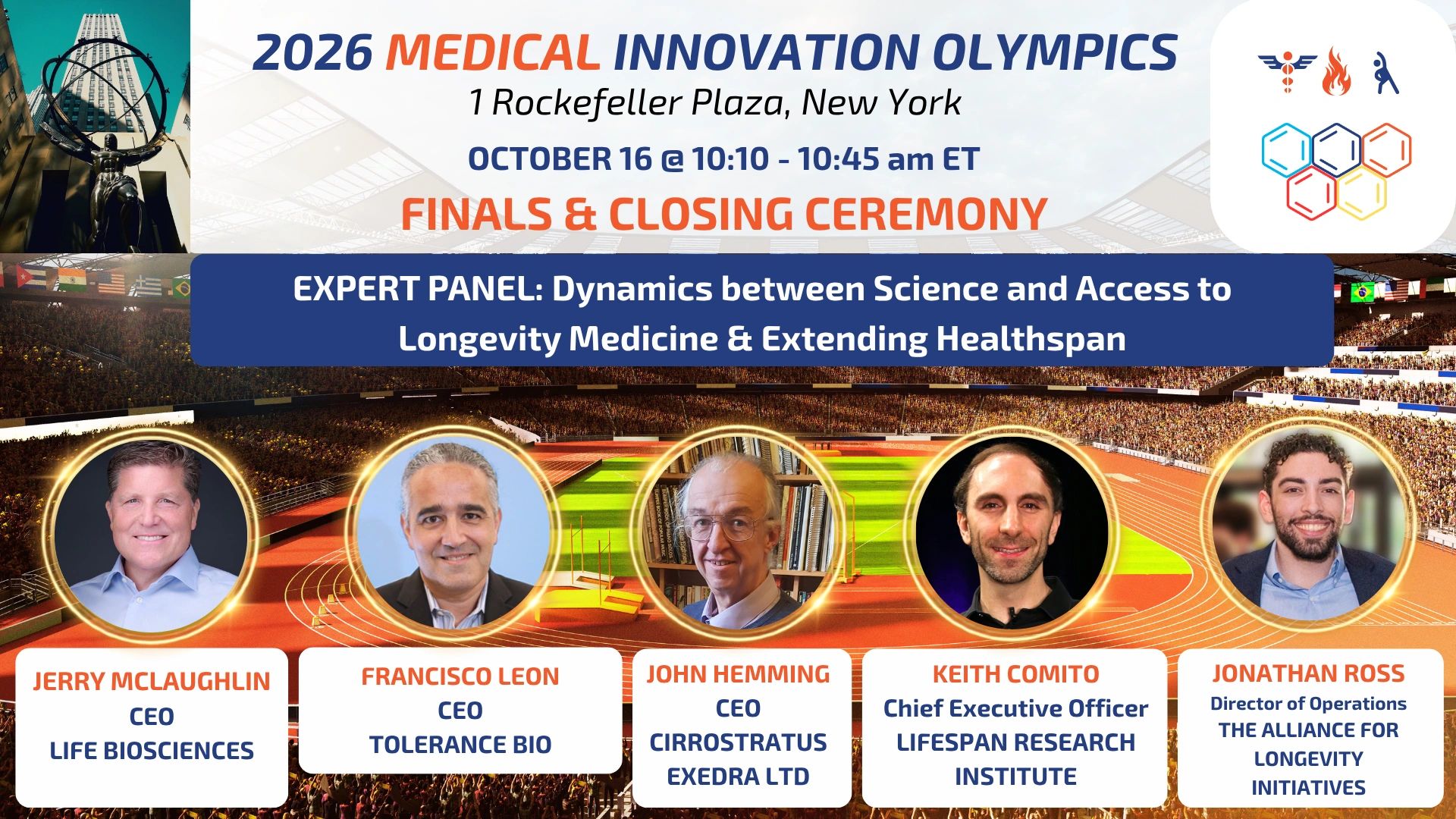 EXPERT PANEL: DYNAMICS BETWEEN SCIENCE AND ACCESS TO LONGEVITY MEDICINE & EXTENDING HEALTHSPAN