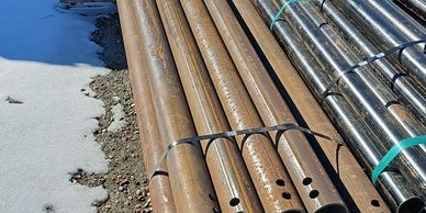 New pipe, laser cut, ready for welding