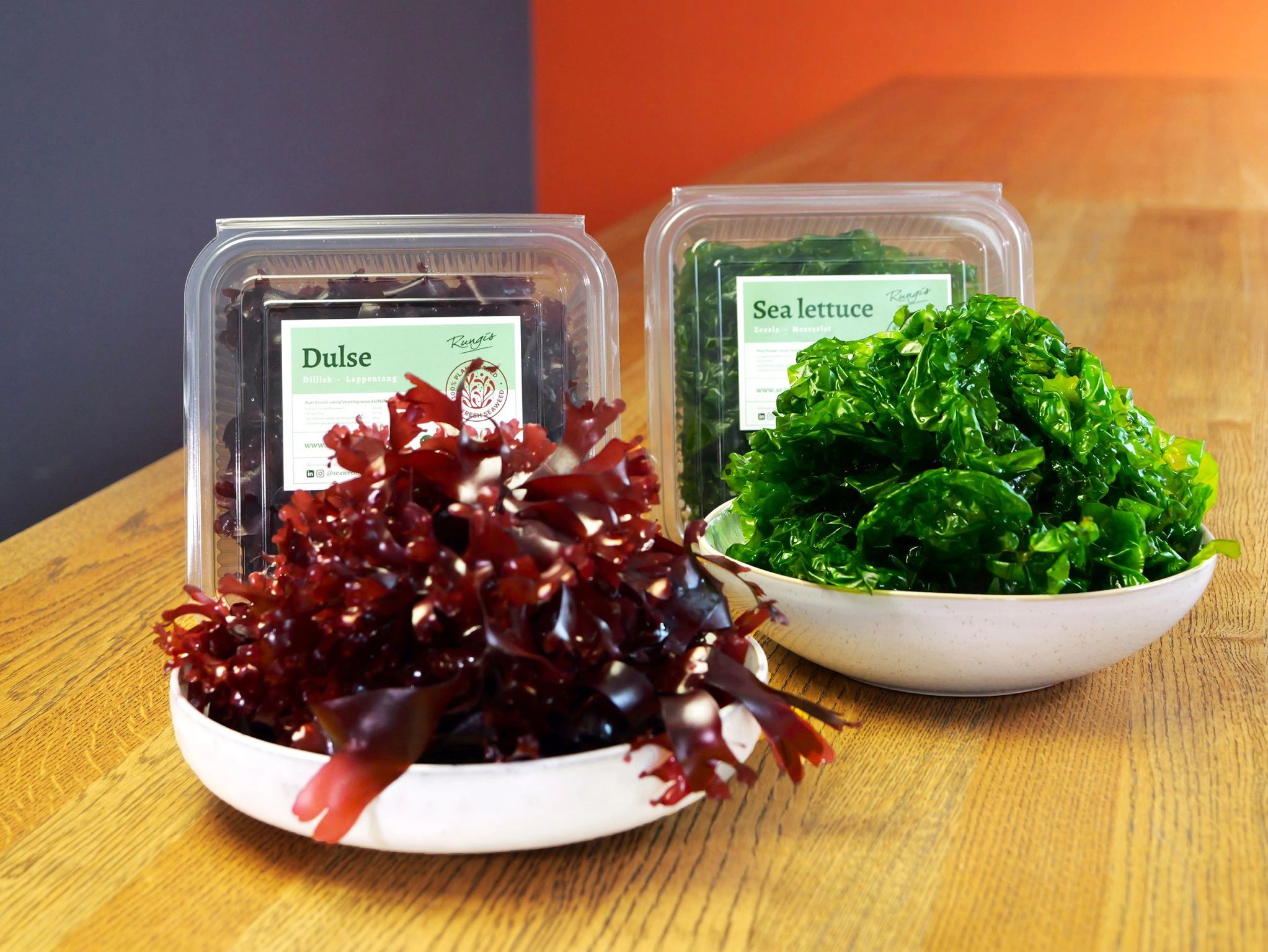 Dulse and Ulva seaweed in a Rungis package
