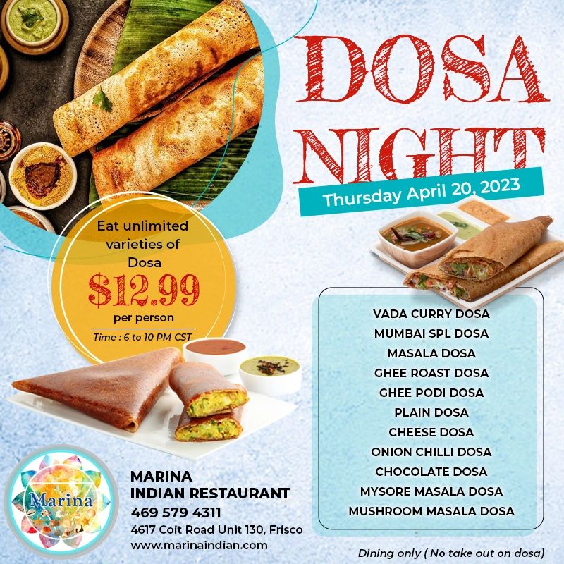 Marina Indian Restaurant - Indian Restaurant - Frisco, Texas