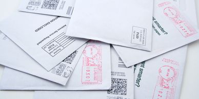 Mailing Services, business envelopes, indicia mailing, stuff and seal