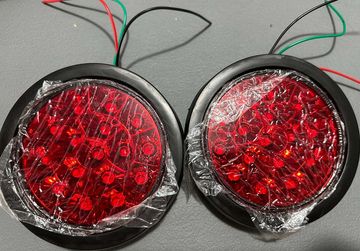 TAIL LIGHT LED ROUND RED