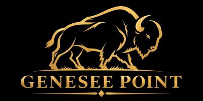 Gold buffalo logo with Genesee Point text.