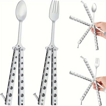 Description:

*This portable cutlery set is made of high quality stainless steel, measuring 8 inch i