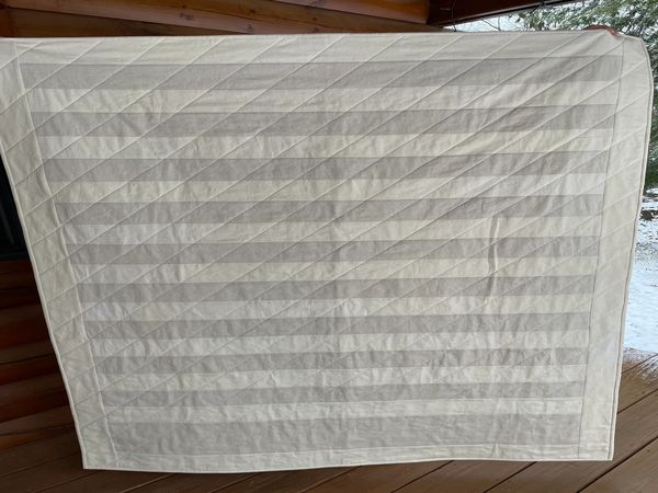Striped Linen/Cotton Throw