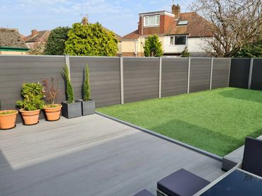 Composite fencing and decking