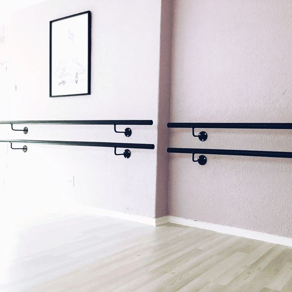 ballet studio with ballet barres