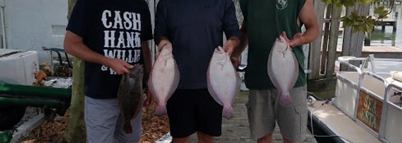 Flounder Fishing Bayside Guide Service, Ocean City MD