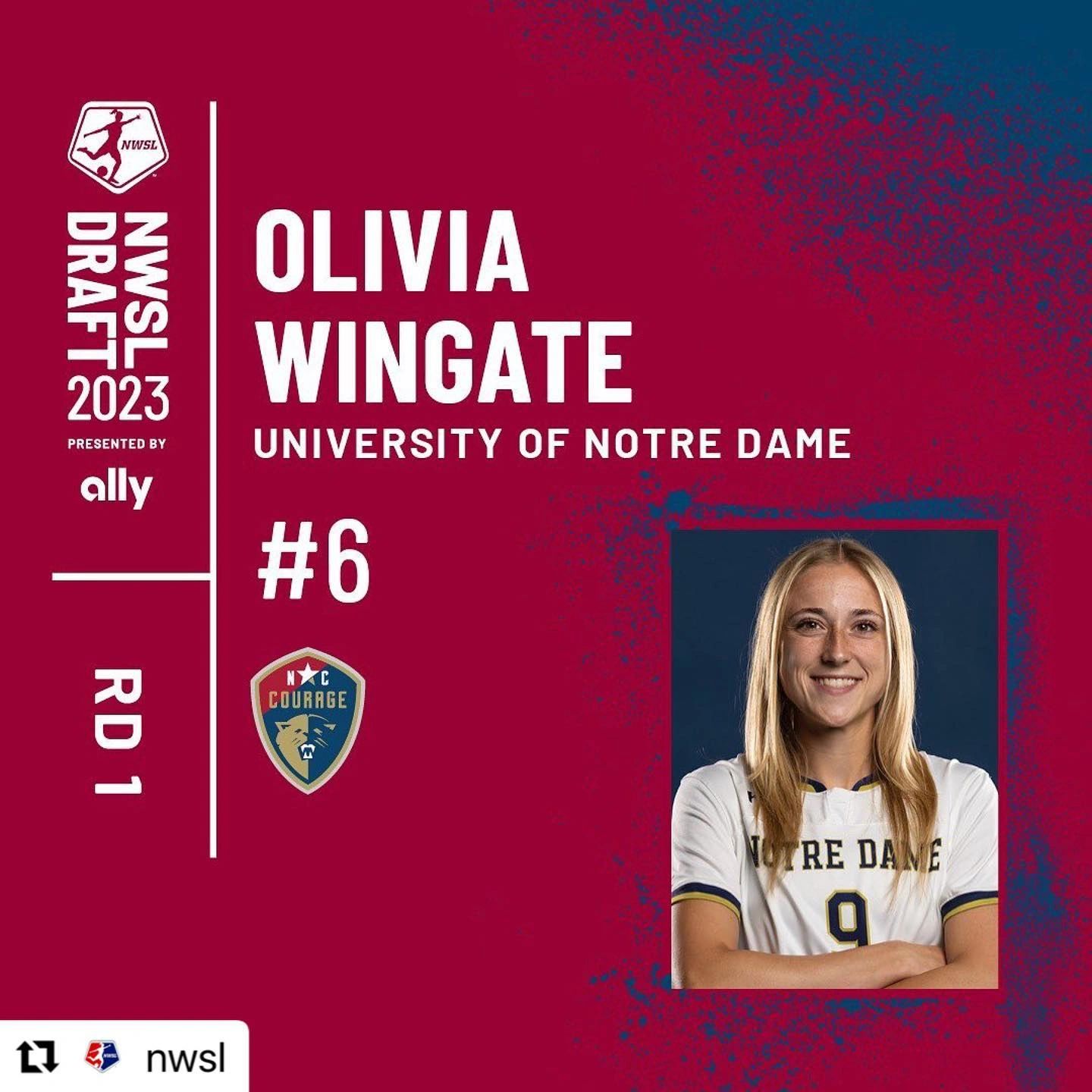 Wilmington's Olivia Wingate Picked No. 6 In NWSL Draft