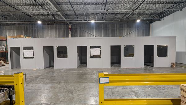 New prefab modular rooms installations with windows, doors, in Goldsboro North Carolina by SoFlo 