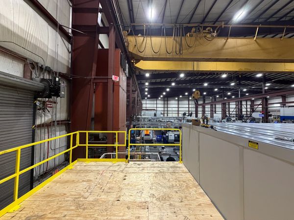 new modular installation of a load bearing  building inside an industrial setting in Iuka Mississipi