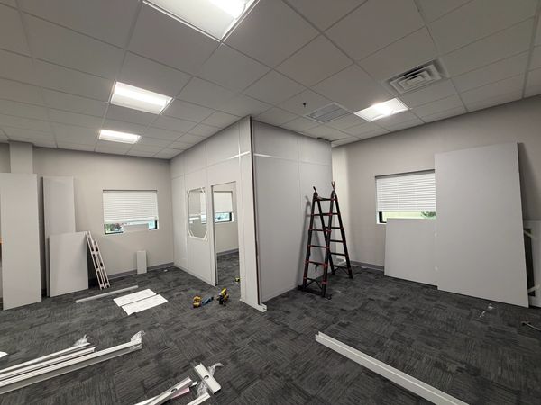 Fully Customizable: Tailored solutions. This from floor to ceiling with several windows, door to fit