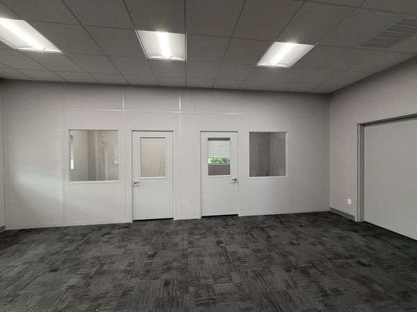 Two modular wall-partition installations in Stuart Florida by SoFlo Installations nationwide