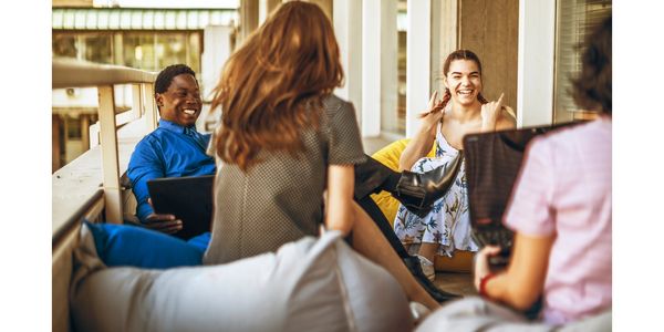Small group in conversation